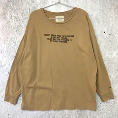 Ungrid アングリッド バック フォト ロング スリーブ Tee ベージュ Fサイズ 〇◇☆