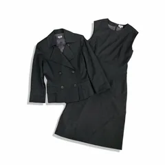 FOXEY フォクシー Succes ワンピース ダブル ジャケット サクセス スーツ セットアップ size 40 グレー 20145