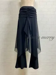 新品　社交ダンス　パンツ　黒　テン　レッスン　ズボン　男足　ヒップカバー　2286　メッシュ