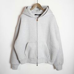 ancellm CRASH ZIP HOODIE ヘザーホワイト サイズ2 - メルカリ
