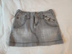 バーバリー ブルーレーベル グレー ブラックデニム ミニ スカート 日本 ヴィンテージ