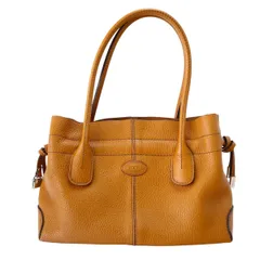 TOD‘S D-BAG トッズ ディーバッグ レザー ハンドバッグ トートバッグ キャメル M2601-k032