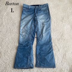 未使用級！BURTON バートン GORE-TEX スノーボードパンツ デニム柄