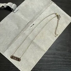 Christian Dior クリスチャンディオール　 Diorロゴプレートネックレス　シルバーカラー　ビンテージ