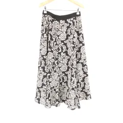 美品 Leilian レリアン 0303589 洗える更紗プリントスカート 9 ポリエステル100％ ミモレ丈 レディース AY7564A10 