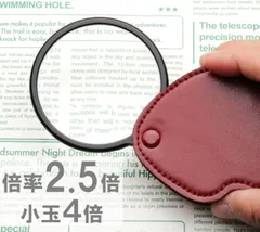 日本製 新品未使用 コンパクト ルーペ プラスチックレンズ 丸型 ラウンド スタイリッシュ 高倍率 レンズ保護カバー 高級 ハンドル―ぺ 手で持つ レディース メンズ 男性 女性 おしゃれ 倍率 約2.5倍 小玉 約4倍 456 No.LH56