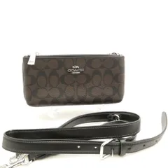 美品 COACH コーチ シグネチャー コーティングキャンバス CJ790 ショルダーバッグ レディース AY7691 