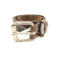 美品 DIESEL ディーゼル ベルト 85cm 34inch ヴィンテージ風 ダメージ レディース AM7583 