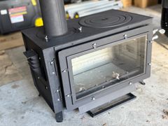 週末SALE。ロマンチカル薪ストーブ(神保製作所)【未使用】【上出し煙突