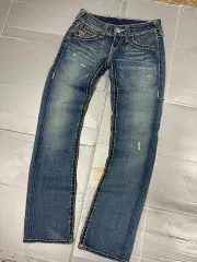 トゥルーレリジョン スティッチ デニム パンツ 25
