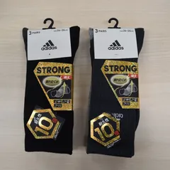 靴下 まとめ売り お買い得 15足 (3足×5セット) adidas 24～26㎝ 消臭 27 ＜新品＞