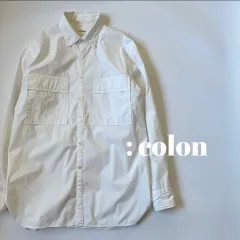 :colon / コットンナイロン　タイプライタークロス　ダブルポケットシャツ