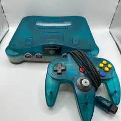 動作未確認 任天堂 ニンテンドー Nintendo64 クリアブルー NUS-001 NUS-004 本体 コントローラー コントローラーパック