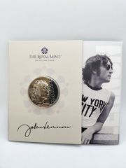 ジョンレノン 白銅貨 ブリタニア ビートルズ イギリス 英国 ロイヤル