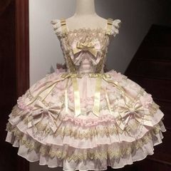 ロリータ ジャンパースカート ピンク ロリィタ JSK ワンピース 姫