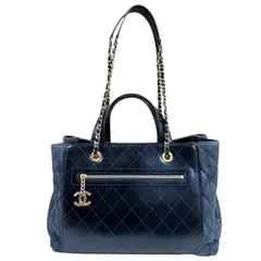 シャネル ショルダーバッグ デニム ブラック レディース  CHANEL  中古 シャネル