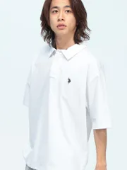 ポロシャツ 半袖 メンズ 接触冷感 ワンポイント オーバー シャツ U.S. POLO ASSN.  (ユーエスポロアッスン)