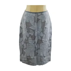 ユナイテッドアローズ UNITED ARROWS スカート 花柄 ひざ丈 サイズ 38 パープル コットン レディース F-M13822