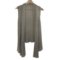 LANVIN en Bleu(ランバンオンブルー) ベスト サイズ38 M レディース - シルバー ニット/ラメ