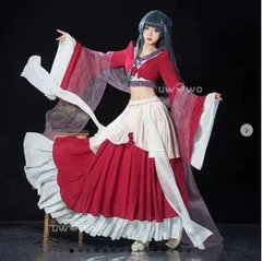 新品 薬屋のひとりごと 風 マオマオ 猫猫 舞踏会のスカート コスプレ 衣装 ウィッグ ハロウィン コスチューム cosplay イベント 演出服 ア（サイズM、衣装、ウィッグ）