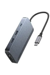 Anker USB-C ハブ (8-in-1, Triple Display) 100W USB PD対応 4K HDMIポート1080p VGAポート 5Gbps 高速データ転送 USB-Cポート USB-Aポート 搭載 Macbook Pro/Air/★m