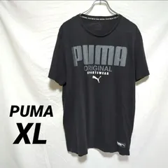 PUMA 半袖Tシャツ　古着　黒　デカプリント