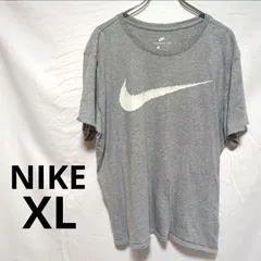 NIKE 半袖 Ｔシャツ グレー 古着 デカロゴ