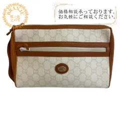 GUCCI グッチ  クラッチバッグ ポーチ オールドグッチ   セカンドバッグ ホワイト レディース