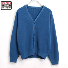 70s vintage 無地 アクリル ニットカーディガン メンズ Mサイズ相当