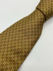 GIVENCHY ジバンシー ネクタイ G柄 総柄 イエロー イタリア製 シルク