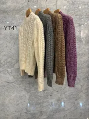 JS NEW YORK スタイル 新作 セール (当日発送) 完売 ケーブル編み 半ハイネック ニット