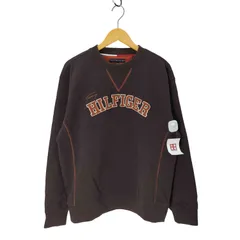 トミーヒルフィガー TOMMY HILFIGER 前V ロゴワッペン クルーネックスウェット メンズ import：XL 