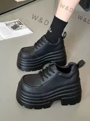 【送料無料】厚底パンプス ヒール高約10cm レディース おしゃれ シンプル 秋 新生活 通勤 通学 小柄向け デイリーシューズ シンプルなデザインでスタイルを大胆に引き出す、極厚パンプス