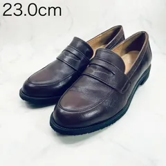 【新品 訳あり】イング　デザインローファー  23.0㎝　ダークブラウン