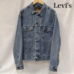 リーバイス 00s デニムジャケット Gジャン 裏地チェック Ｍサイズ 70518-0350 メンズ M ISItems【USED】【古着】【中古】50150585