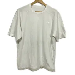 THE NORTH FACE(ノースフェイス) 半袖Tシャツ サイズM メンズ美品  - 白×ライトグレー クルーネック/ロゴ