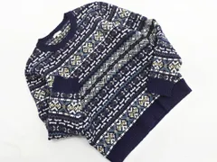 AIGLE エーグル ウール混 ニット セーター sizeM/青 ◇■ メンズ
