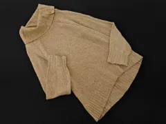 PAUL STUART ポールスチュアート ウール混 ラメ ハイネック ニット セーター size6/ベージュ ◇■ レディース