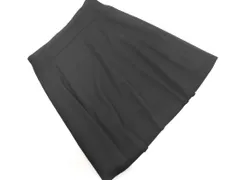 UNTITLED アンタイトル ウール混 フレア スカート size4/黒 ■◇ レディース