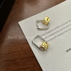 ピアス 耳飾り フープピアス ゴールドカラー 金色 シルバーカラー 銀色 スクエア 四角 シンプル 個性的 可愛い ゴールド 大人可愛い シンプル レディース ジュエリー イベント パーティー 大人かわいい デイリー ガーリー フェミニン 韓国系