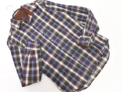 SHIPS シップス slim Fit チェック シャツ sizeS/茶ｘ紫 ◇■ メンズ