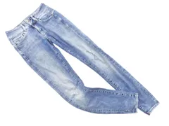 G-STAR RAW ジースターロゥ ダメージ加工 スキニー デニムパンツ size25/青 ■■ レディース