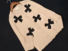 kate spade ケイトスペード リボン ニット カーディガン sizeS/ベージュ ◇■ レディース