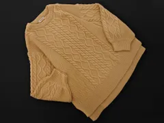 SM2 サマンサモスモス ウール混 ボリュームスリーブ ケーブル編み ニット セーター sizeF/ベージュ ◇■ レディース