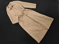 NATURAL BEAUTY BASIC ナチュラルビューティーベーシック ロング ウエストリボン付き トレンチ コート sizeM/ベージュ ◇■ レディース