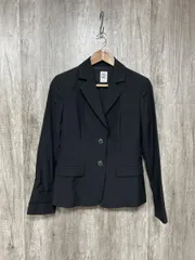 MICHEL KLEIN ミッシェルクラン ウール100％ フォーマル オフィスカジュアル テーラード ジャケット size40/黒 ◆■ レディース