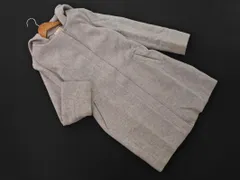 Khaju カージュ ウール混 フード ノーカラー コート size38/グレー ◇■ レディース