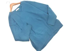 GLOBAL WORK グローバルワーク Vネック ニット セーター sizeL/青緑 ◇■ レディース