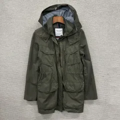 トミーヒルフィガー カジュアル マルチポケット ロング マウンテンパーカー XS A04462