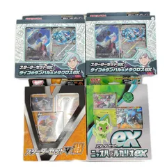 POKEMON ポケモン トレーディングカード 【4点セット】新品未開封 SVスターターセットex ニャオハ＆ルカリオex 闘【中古】【送料無料】